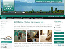 Tablet Screenshot of hotelbellerive.ch